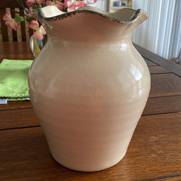 Hand made Large Fruit and Floral vase by Graziano from Casey Pottery TX. EUC - Picture 7 of 11